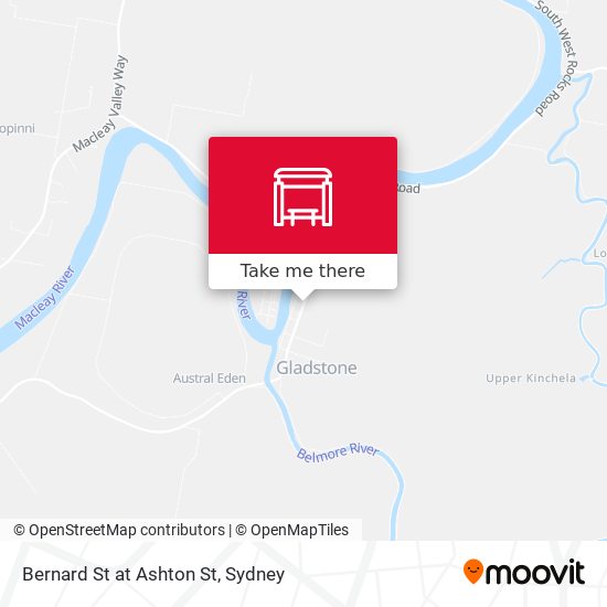 Bernard St at Ashton St map