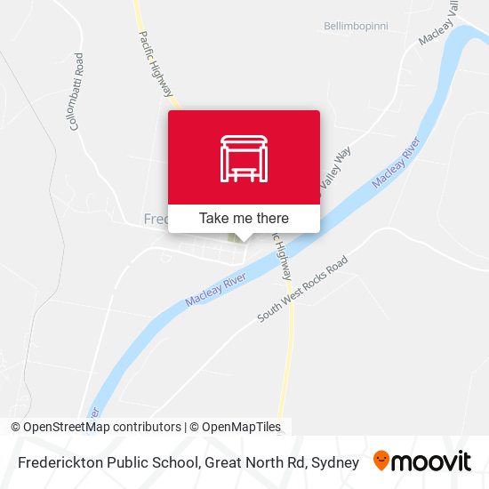Frederickton Public School, Great North Rd map