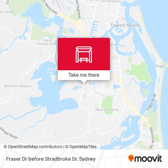 Fraser Dr before Stradbroke Dr map