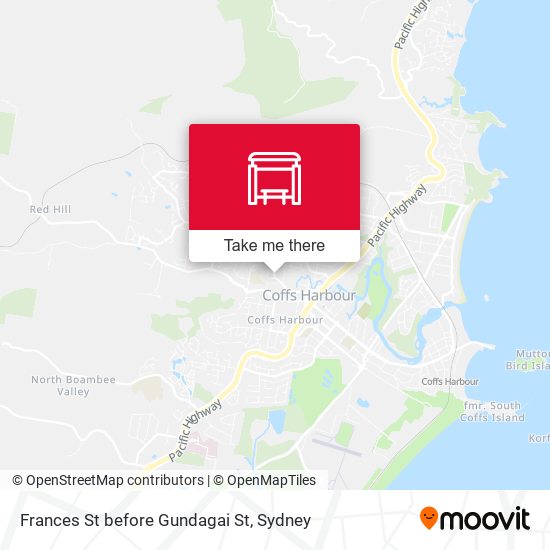 Frances St before Gundagai St map