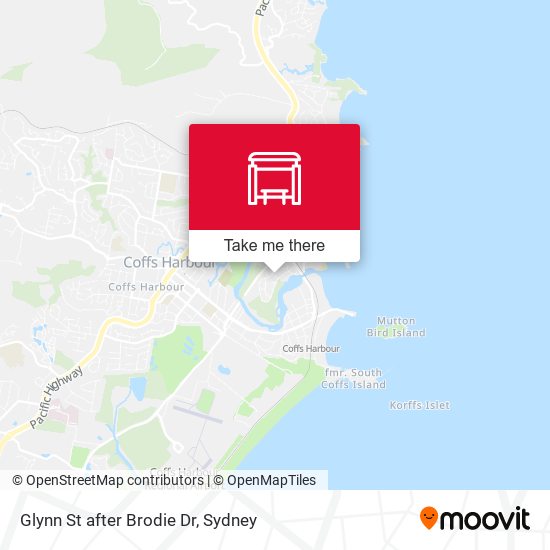 Glynn St after Brodie Dr map