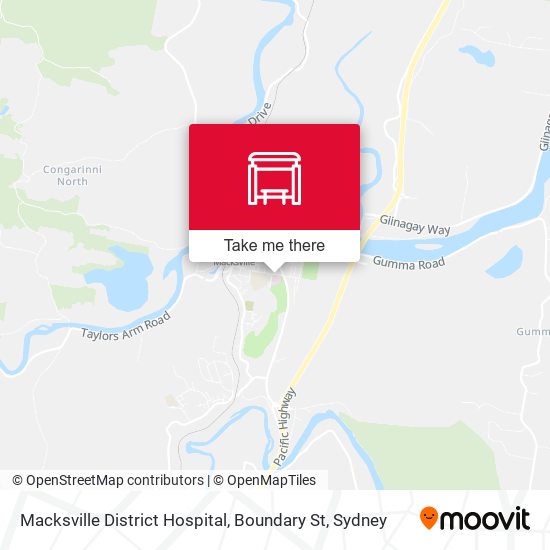 Mapa Macksville District Hospital, Boundary St