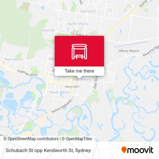 Schubach St opp Kenilworth St map