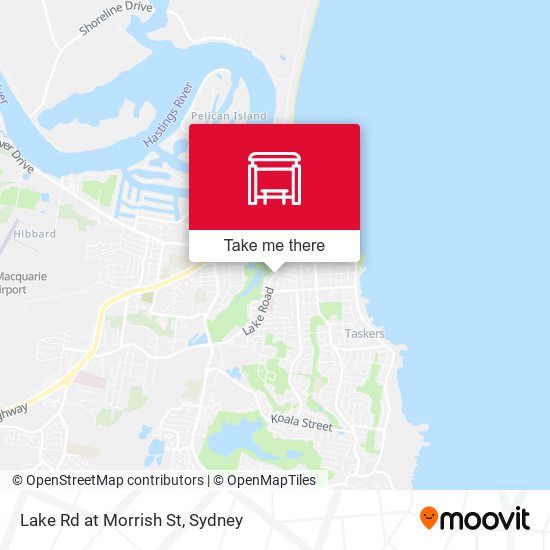 Lake Rd at Morrish St map