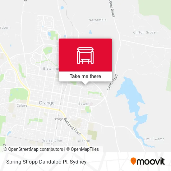 Spring St opp Dandaloo Pl map