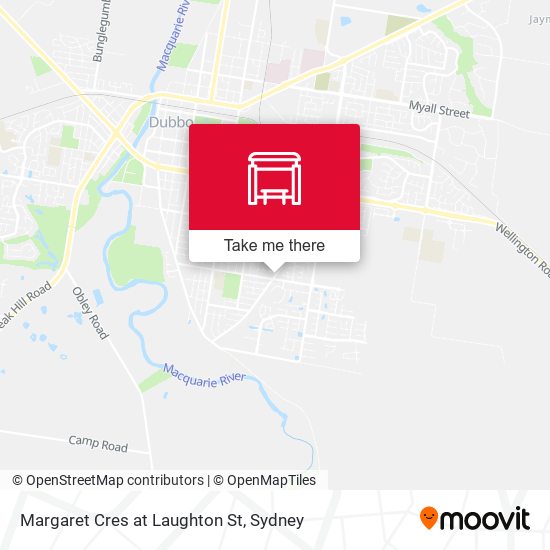 Margaret Cres at Laughton St map