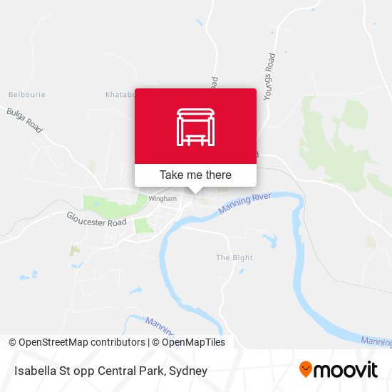 Isabella St opp Central Park map