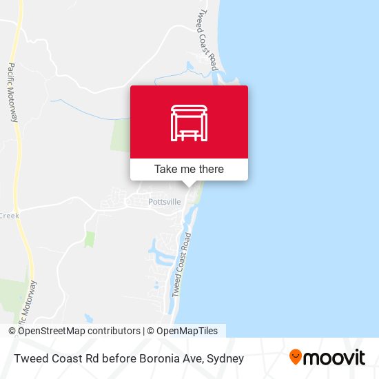 Tweed Coast Rd before Boronia Ave map