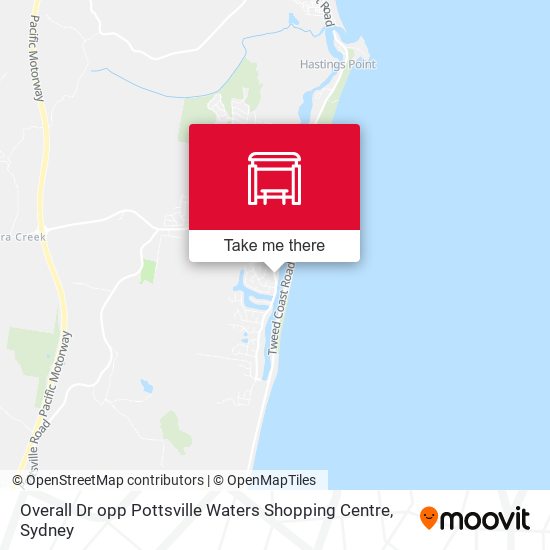 Overall Dr opp Pottsville Waters Shopping Centre map