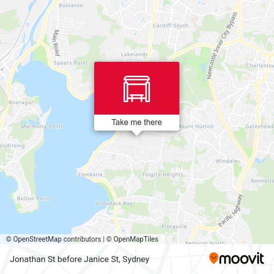 Jonathan St before Janice St map
