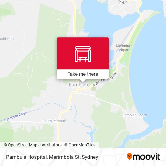 Pambula Hospital, Merimbola St map
