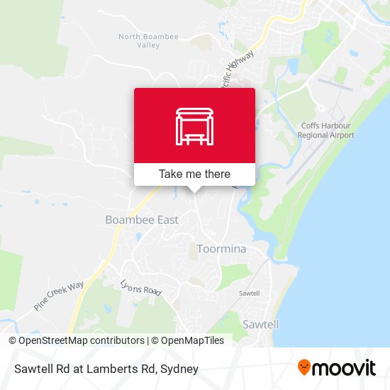 Sawtell Rd at Lamberts Rd map