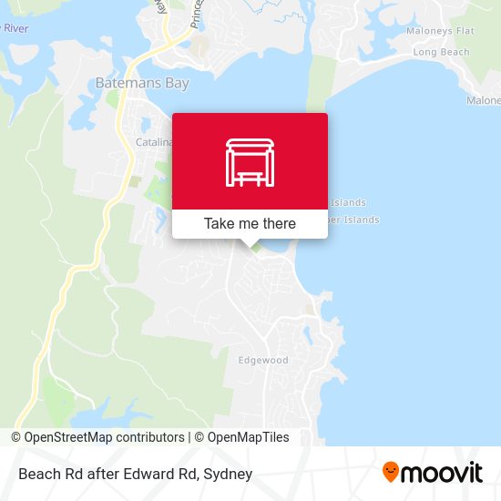 Beach Rd after Edward Rd map