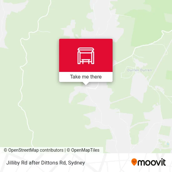 Jilliby Rd after Dittons Rd map