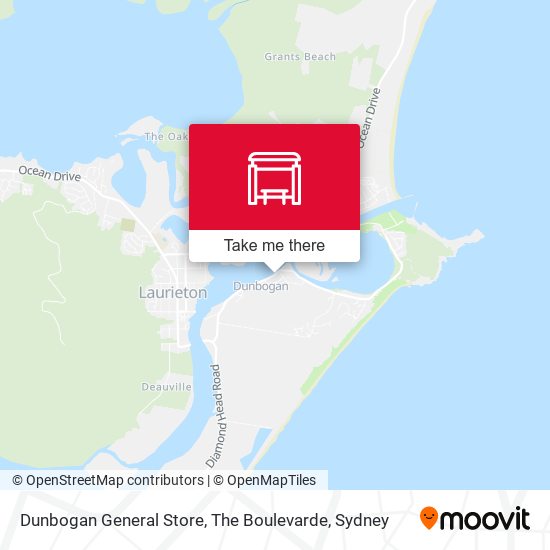 Dunbogan General Store, The Boulevarde map