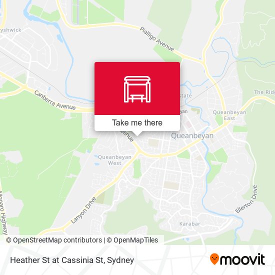 Heather St at Cassinia St map