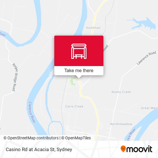 Casino Rd at Acacia St map