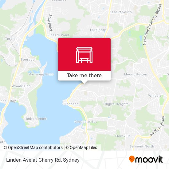 Linden Ave at Cherry Rd map