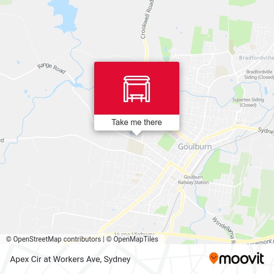 Apex Cir at Workers Ave map