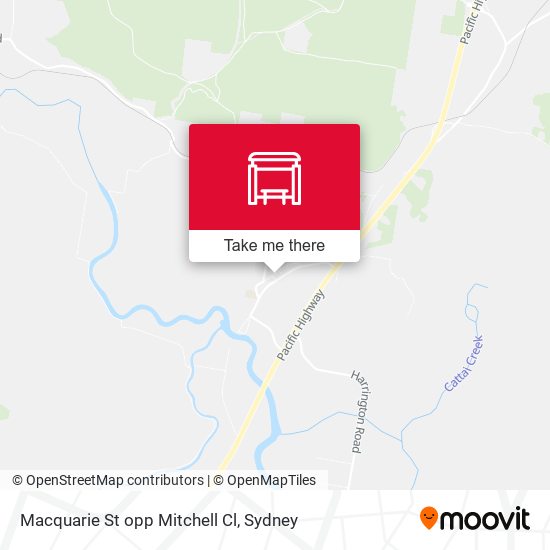Macquarie St opp Mitchell Cl map
