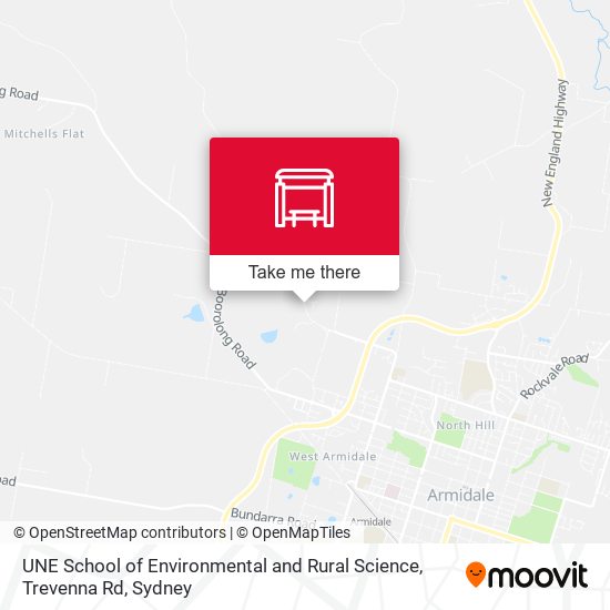 UNE School of Environmental and Rural Science, Trevenna Rd map