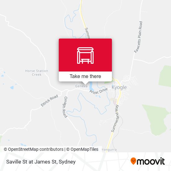 Saville St at James St map
