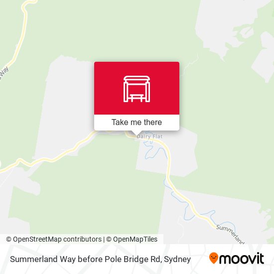 Summerland Way before Pole Bridge Rd map