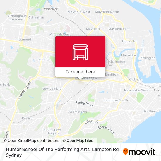 Hunter School Of The Performing Arts, Lambton Rd map