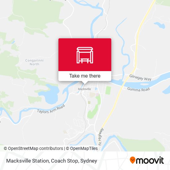 Mapa Macksville Station, Coach Stop