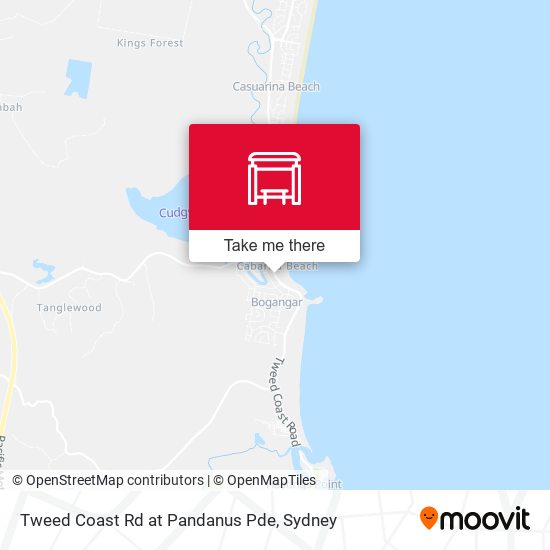 Tweed Coast Rd at Pandanus Pde map