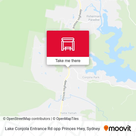 Lake Conjola Entrance Rd opp Princes Hwy map