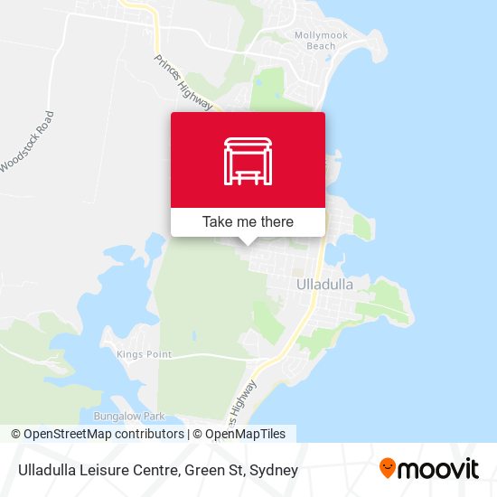 Ulladulla Leisure Centre, Green St map