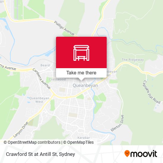 Crawford St at Antill St map