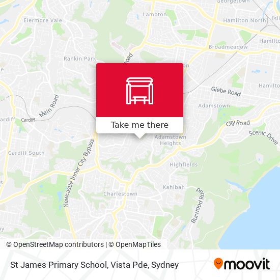St James Primary School, Vista Pde map