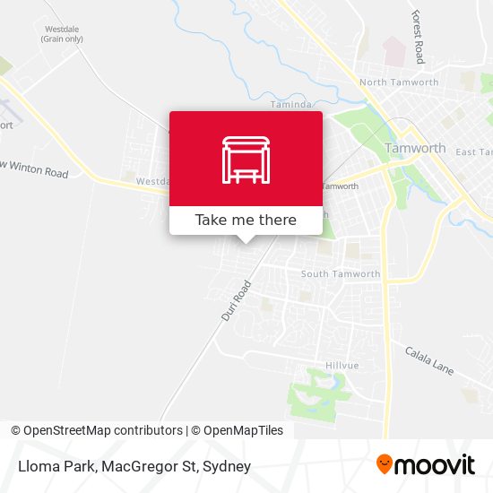 Lloma Park, MacGregor St map