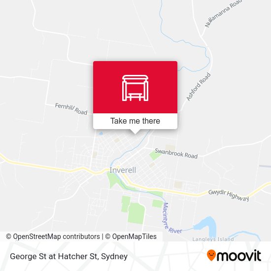 George St at Hatcher St map