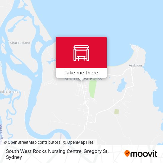 South West Rocks Nursing Centre, Gregory St map