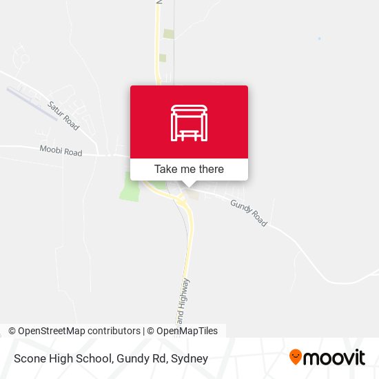 Scone High School, Gundy Rd map