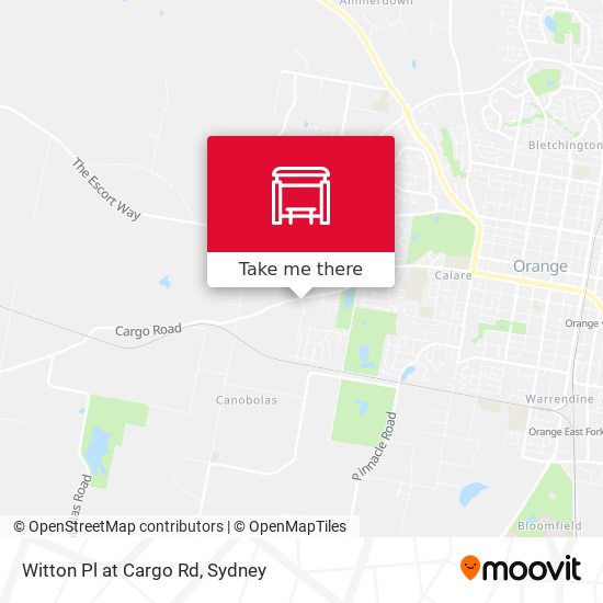 Witton Pl at Cargo Rd map