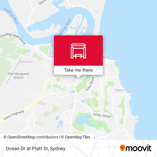 Ocean Dr at Platt St map