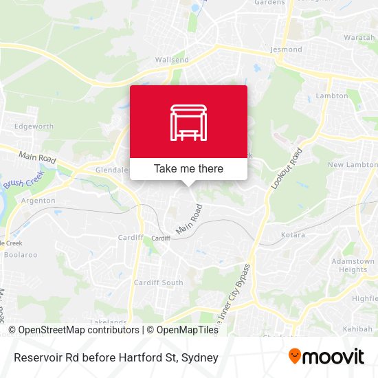 Reservoir Rd before Hartford St map