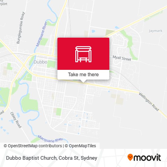 Dubbo Baptist Church, Cobra St map