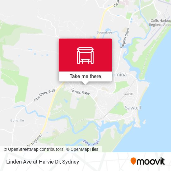 Linden Ave at Harvie Dr map
