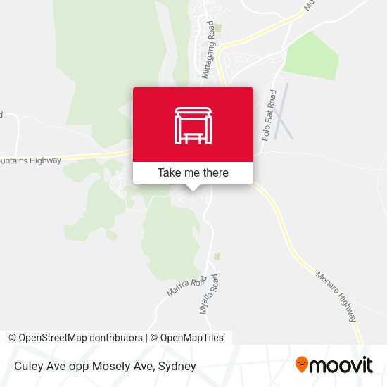 Culey Ave opp Mosely Ave map