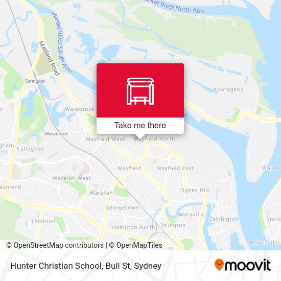 Hunter Christian School, Bull St map