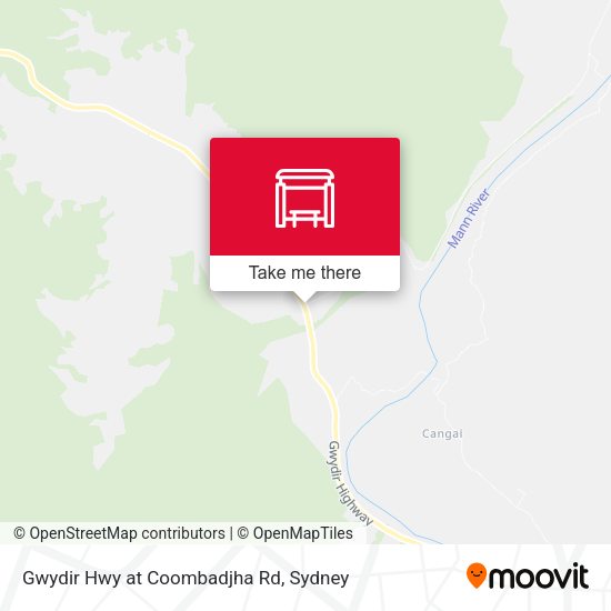 Gwydir Hwy at Coombadjha Rd map