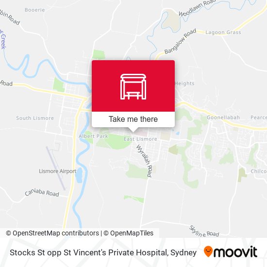 Stocks St opp St Vincent's Private Hospital map