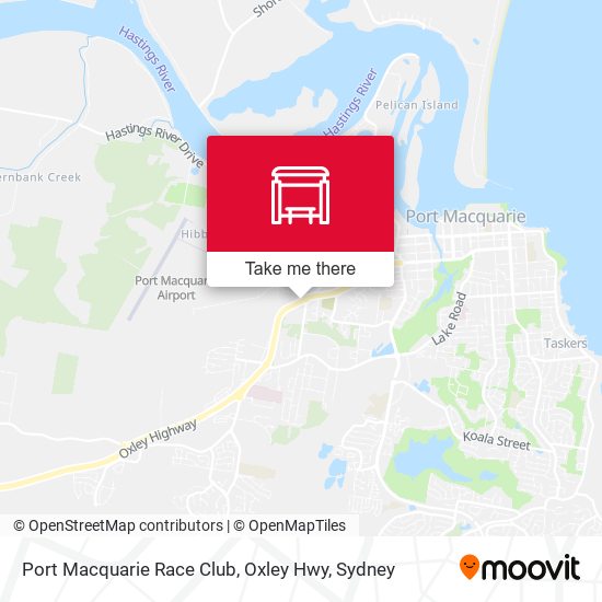 Port Macquarie Race Club, Oxley Hwy map