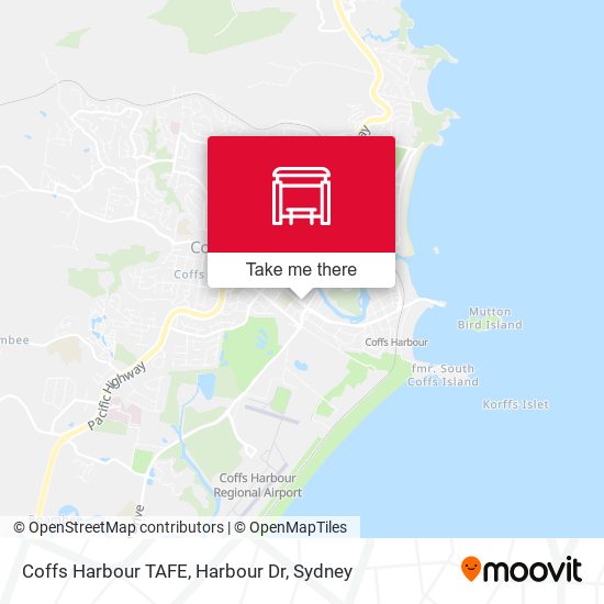 Coffs Harbour TAFE, Harbour Dr map