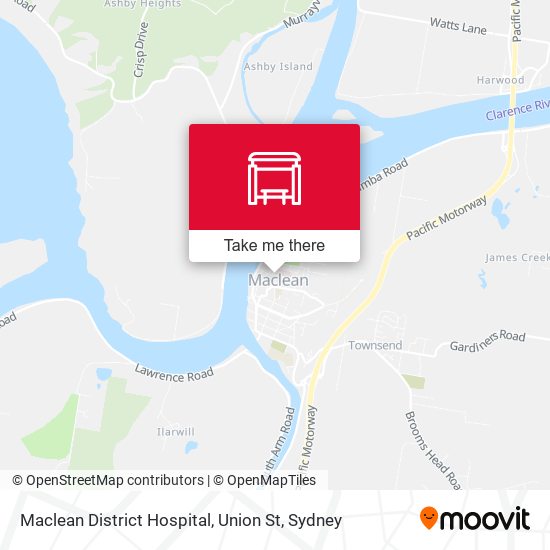 Maclean District Hospital, Union St map